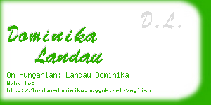 dominika landau business card